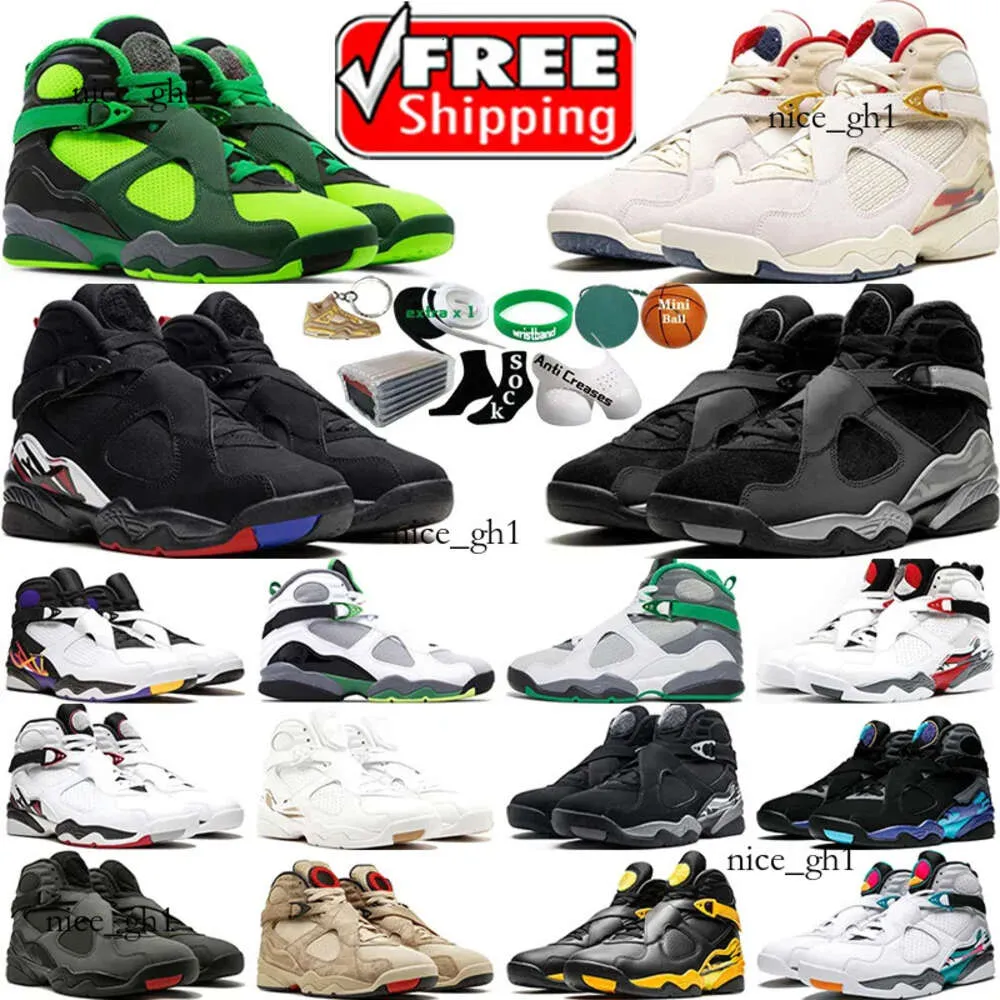 With Box 8 8S Mens Basketball Shoes Mi Casa Es Su Casa Winterized Gunsmoke Playoffs Aqua Three Peat Chrome White Men Designer Trainers Sports Tennis 652