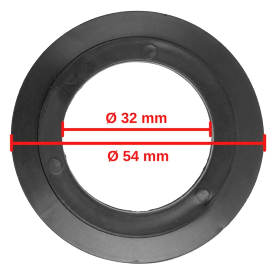 10-Piece Kitchen Sink Drain Rubber Gasket/Washer Set - Black Seals For Franke Basket Strainer, Fits 78-83mm Drains