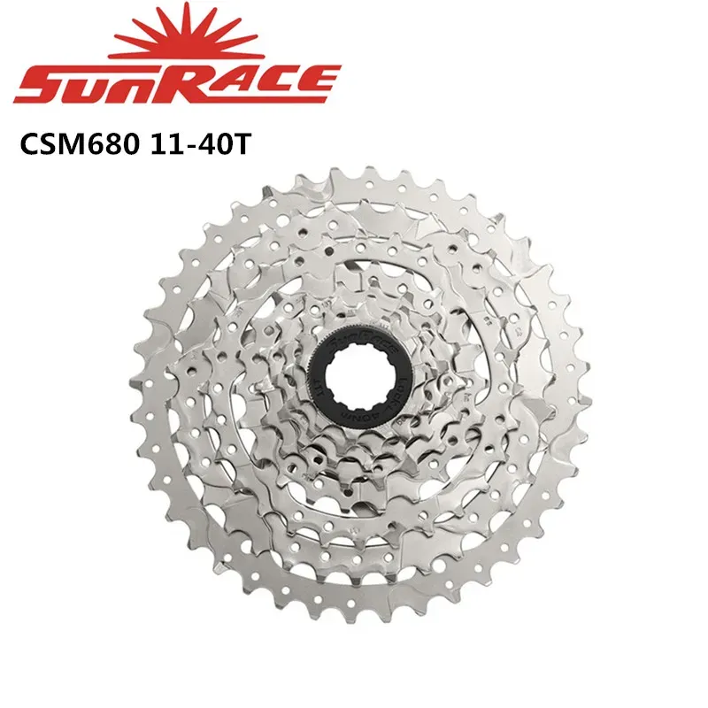 Sunrace CSM66 CSM680 Cassette 8 VITESSE 11-34T 11-40T 11-42T BICYCLE DE BILLE POUR COULEUR SILT