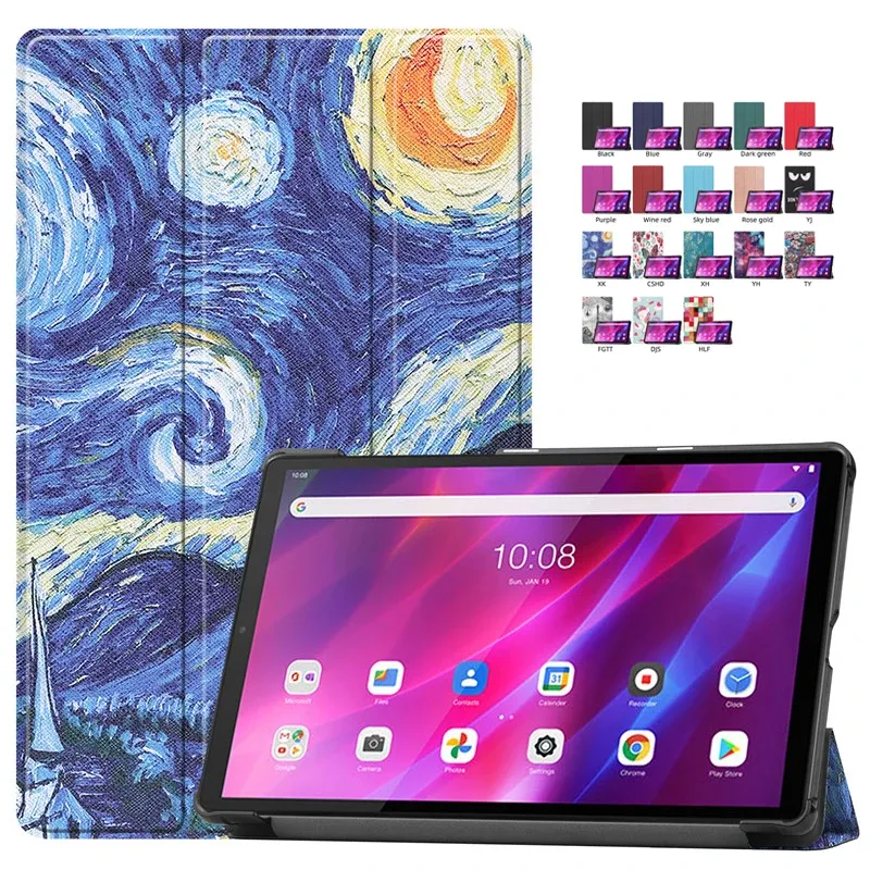 Caixa para Lenovo K10 Caso 10 de 3 polegadas de couro de 3 polegadas Tampa inteligente para Lenovo Tab K10 Case 10.3 "TB x6c6f x6c6x x6c6l