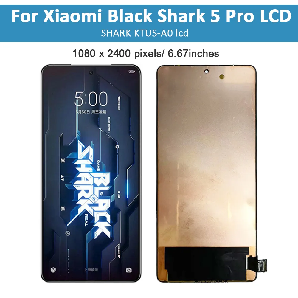 Black Shark 5 Pro LCD Replacement - 6.67 Original Display + Touch
