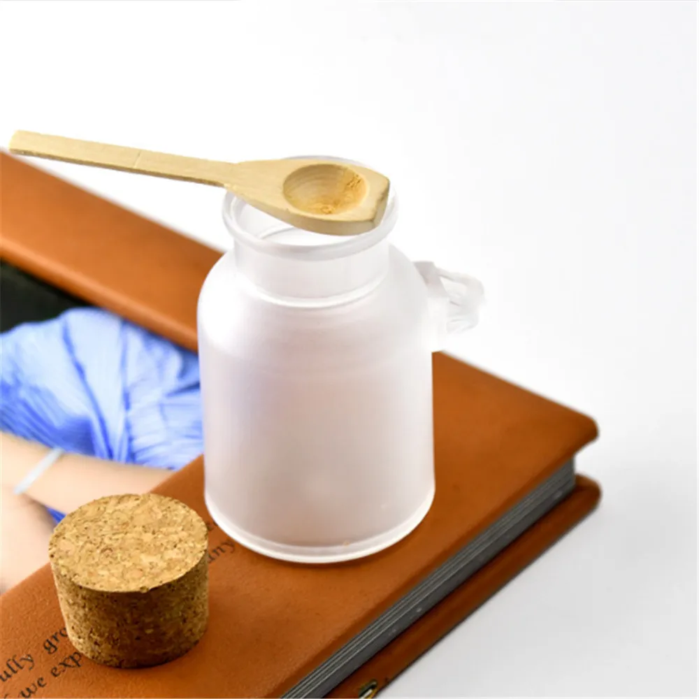 Wholesale 100/200/300/500g Empty Bath Salt Bottle Plastic Matte Cork ...