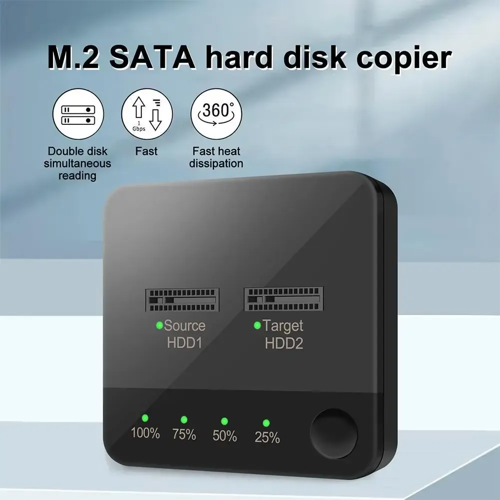 Станции M.2 SATA жесткий диск копир Dualbay NGFF SSD корпуса станция док