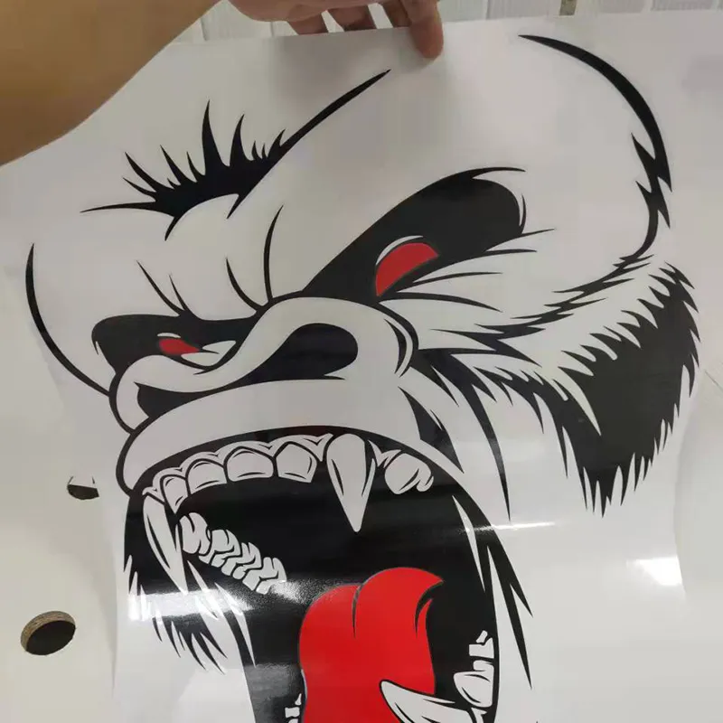 Gorilla King Kong Kong Design Car Sticker de porte latérale et autocollant, pick-up SUV Vehicle Tamine Tailgate Graphic Vinyl Decals