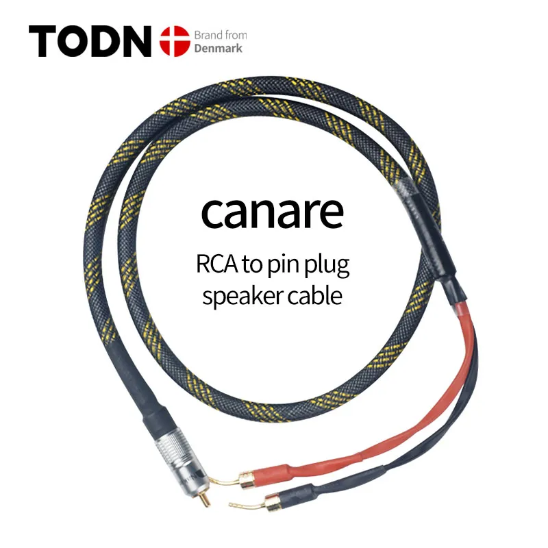 Canare HiFi Stereo RCA-kabel Stereo RCA-kabel Högpresterande Premium Hi-Fi Audio Cable RCA till 2Pin Plug Interconnect Cable