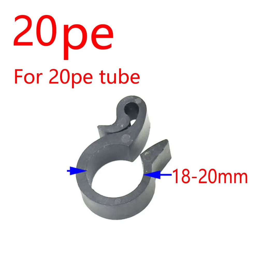 16/20mm PE tubo flessibile fissaggio con anello tubo di appenderlo Fastener Adattatore DN16 DN20 PUBLE FORZA FORZA GIARDLE