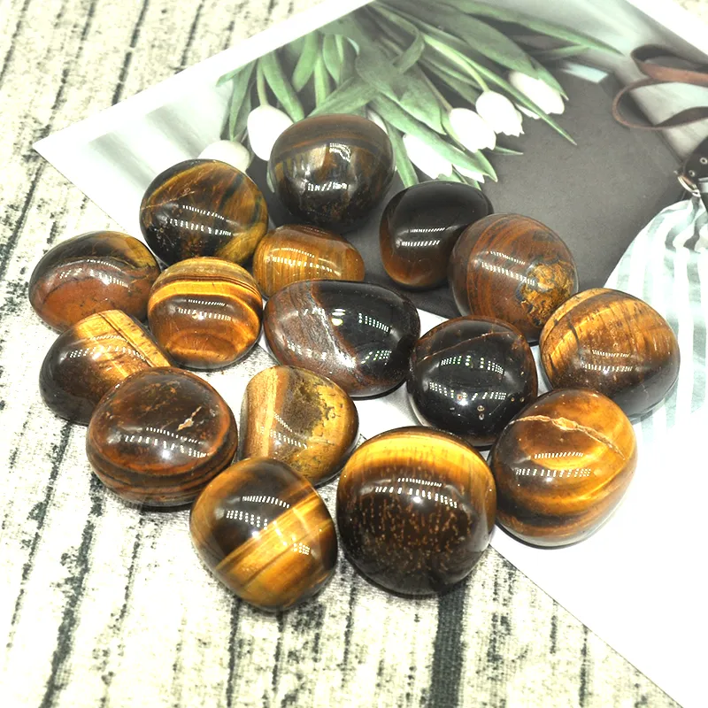 Natural Round Tiger Eye Bulk Tumbled Stones Gravel Specimen Healing Crystal Minerals Gemstone Collectio Aquarium Home Decoration