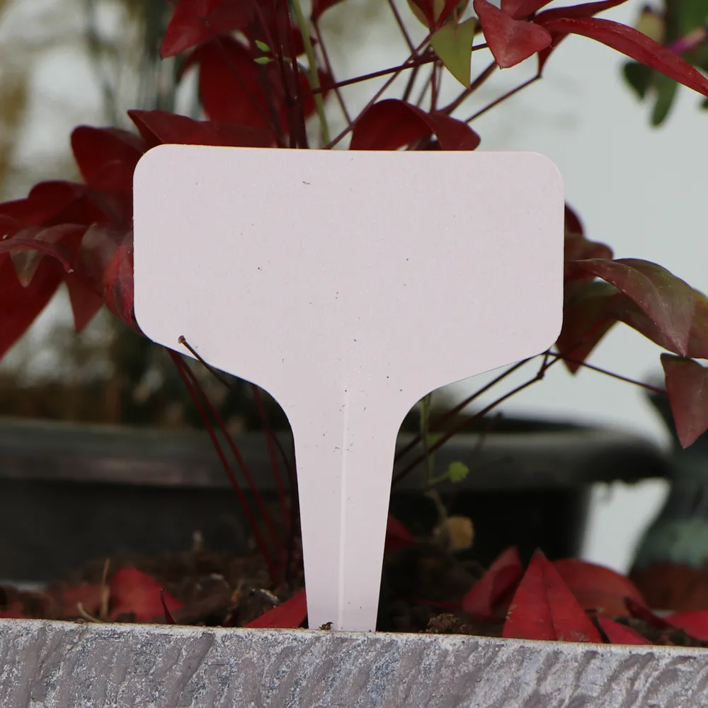 Beyaz Plastik Bahçe Etiketleri Birçok Türü UV Anti Su Geçirmez Bitki Etiketleri Kreş saksı işaretleyicileri yeniden kullanılabilir Stakes Bahçeleri Çiçekler için