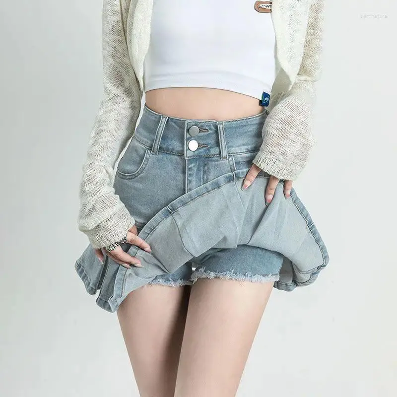 ☆韓国の人気☆【WOOALONG】☆Cargo pleats denim mini skir.t☆ 300x300-f3-albu-km-m-16-