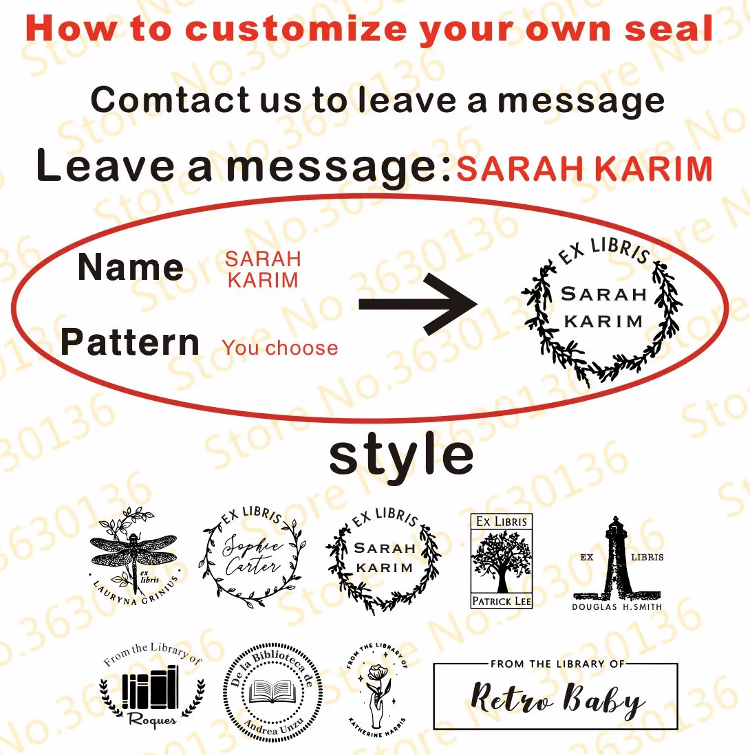 Custom Book Embosser Stamp Personalized For Book Lover, Personal Stamp Gift For Book