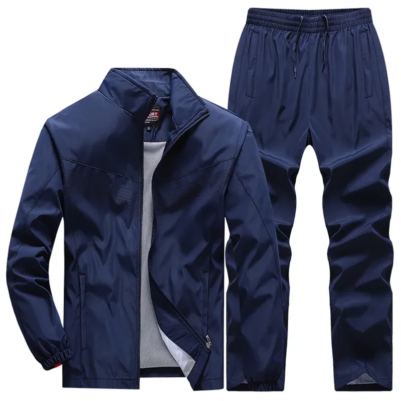 Automn Men Football Tracks Courswear Sports's sets veste + pantalon de basket-ball de basket de basket de basket