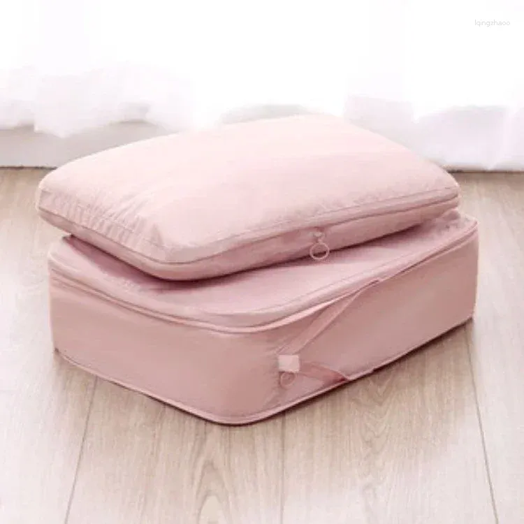 Storage Bags 1pc Portable Travel Compression Packing Cubes Bag Suitcase Clothes Organizers Waterproof Luggage Cases Drawer