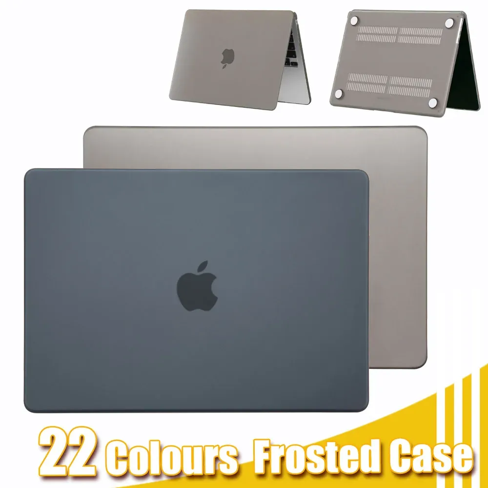 Apple MacBookのケースケースM1チップ用のラップトップケース11 12 13 16インチ新しいAir 13 A2337 A2941 FROSTED保護カバー用A2338