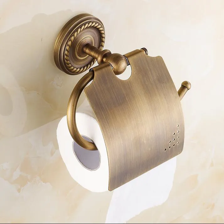 Simple Antique Copper ring Base Bathroom Accessories Bath Towel Shelf Towel Bar Paper Holder Cloth Hook