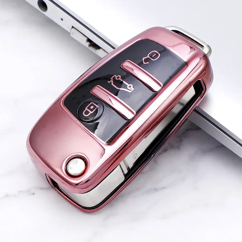 Premium TPU Car Key Case Shell Cover Bag for Audi Models A1, A3, A4, A5 ...