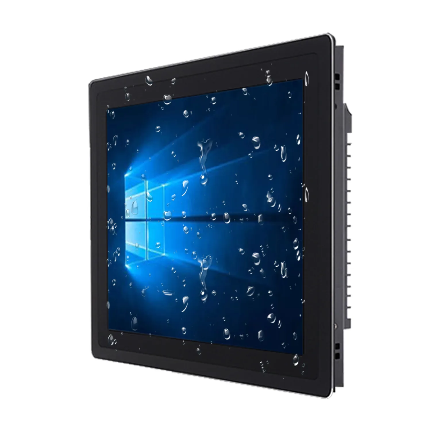 13.3 Inch Fully Enclosed Embedded Industrial Computer LCD Monitor with Capacitive Touch Screen with HDMI DVI VGA USB 1366*768