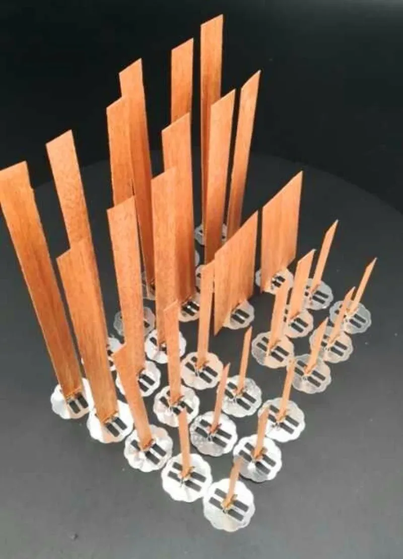 10 st träkljus wick med hållare flik DIY 6-13 cm Candle Wick Core för hemlagat ljus.