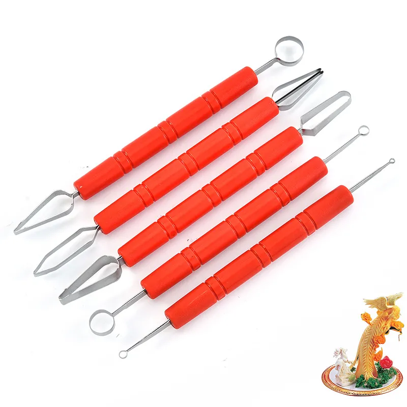 Outils de poterie Caving Knife Set Polymer Clay Modeling Sculpture Sculpture Sculpture Tull Knift Poke Knife Double Wire Broach Tool