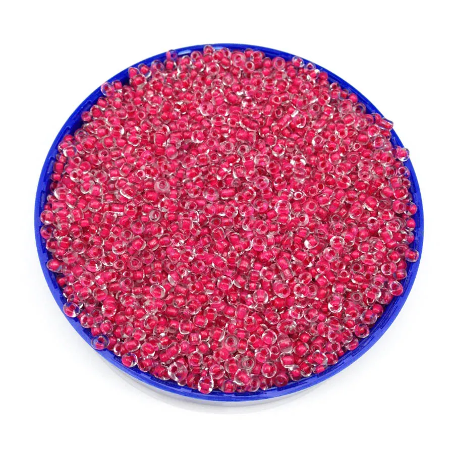 16g 1000pcs 2 mm 12/0 Red Clair Colorful Round Loose Spacer Perles CEZCH Perles de graines de verre