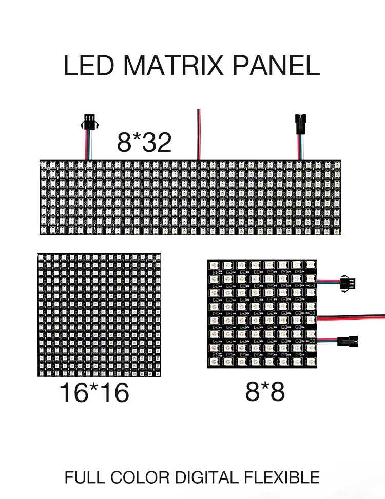 Flexible RGB Dream Color led panel led with Addressable Pixel Matrix ...