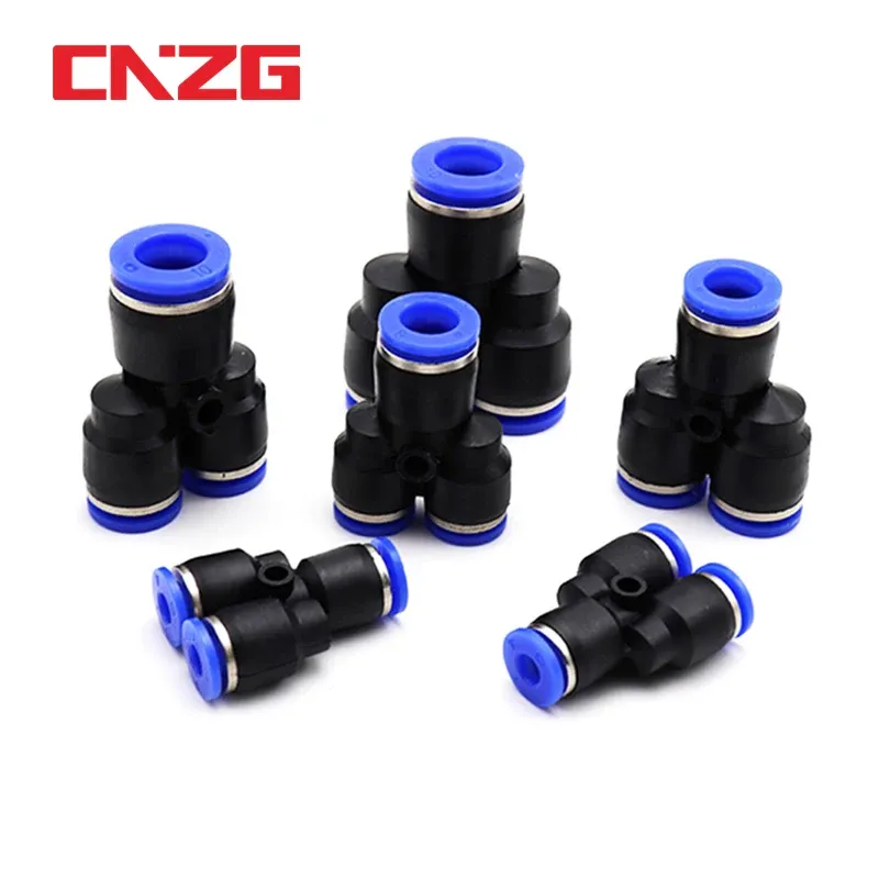 Acessórios pneumáticos Tubos de água Conector de tubo de 4-16mm Mangueira de plástico Couplings Quick Air Straight Gas