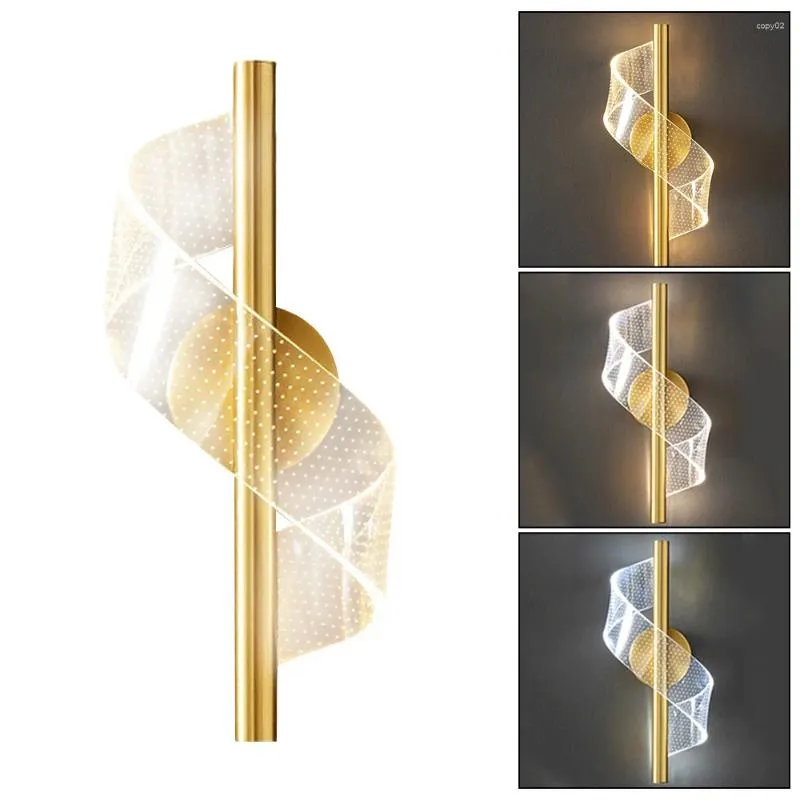 Lampa ścienna Nordic LED Sconce oświetlenie wewnętrzne do domowego łóżka do salonu koryta