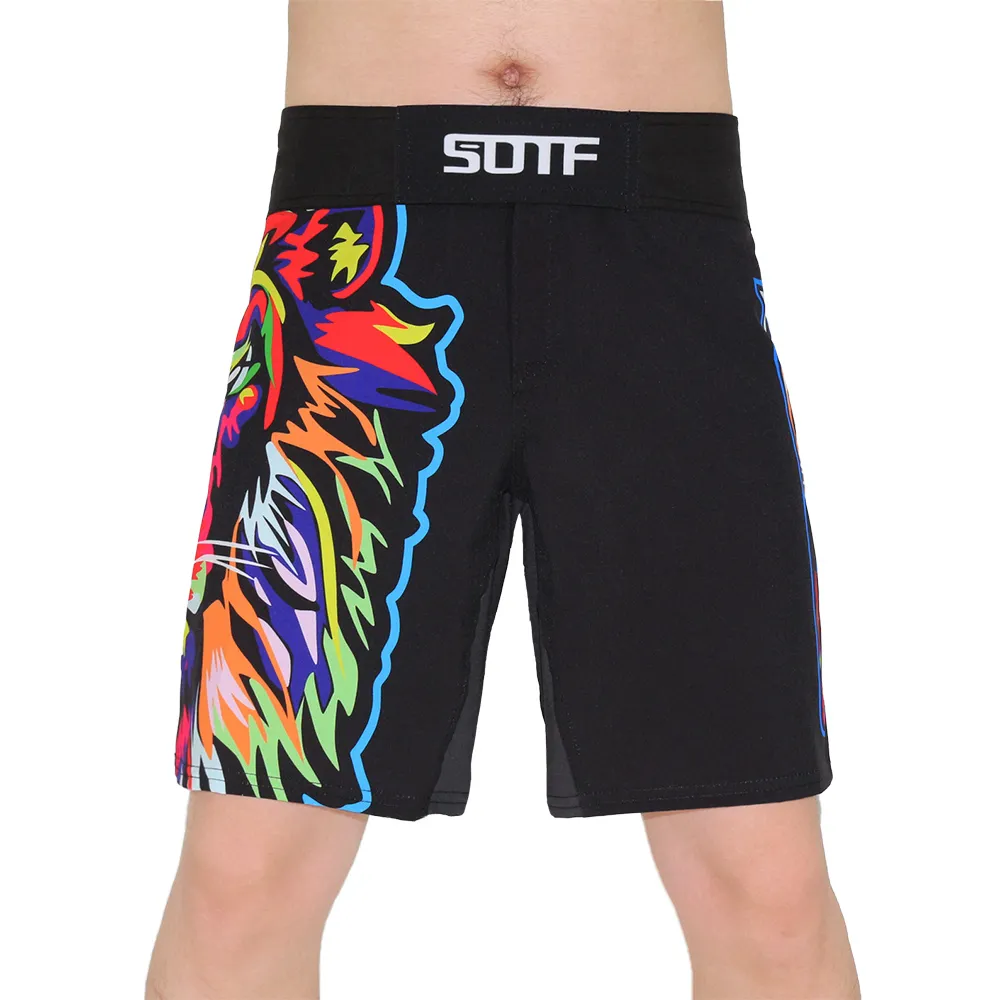 Boxing Shorts imprimer des vêtements MMA muay thai kickboxing combat suotf muaythai hommes santa emma combat le tigre peut souffler la forme physique