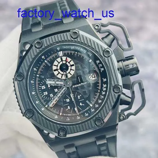 Heiße AP -Armband Uhr Royal Oak Offshore Serie 26165 Limited Edition Schwarz Keramik Titanmaterial Seltener und guter Artikel