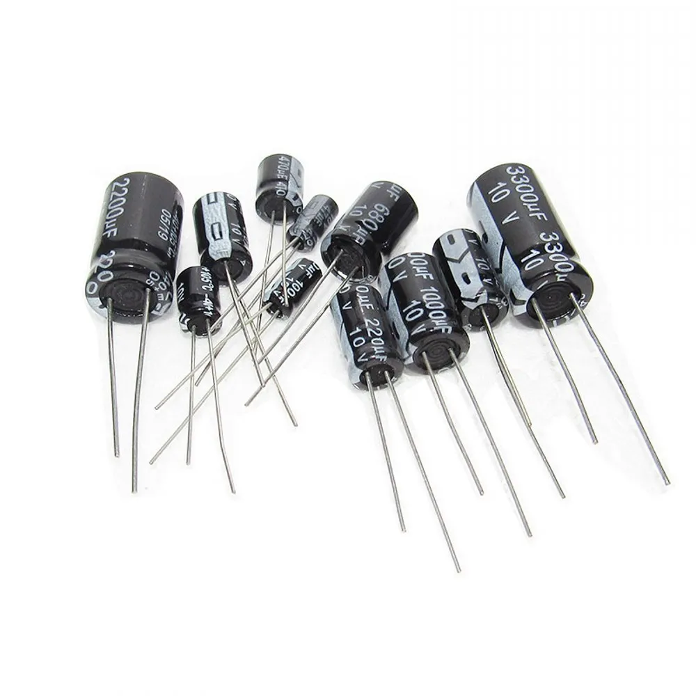 Capacitor eletrolítico de alumínio 25V 22UF 33UF 47UF 100UF 220UF 330UF 470UF 680UF 1000UF 2200UF 3300UF 4700UF 6800UF 10000UF