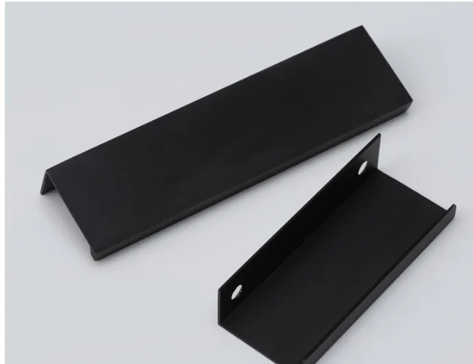 3.2 "-20" Gold Aluminium Hidden Griff Tatami Griffe rotierende Plattform Unsichtbares Griff für Küchenschrank Schublade Ziehen