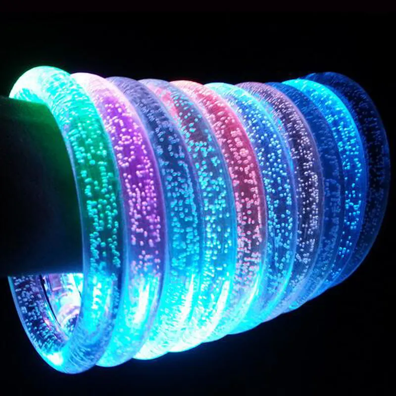 20 ПК/лот светодиодный браслет световые светильные светящиеся браслеты мигающие лампы для свадебной вечеринки диско рождественские детские игрушки подарки