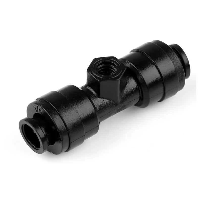 ENTENCO Connections to A Water Pipe 1/4" Tube OD Plastic Slip Lock Tees (Quick Connect) Misting Nozzle Tees Hose Accessories