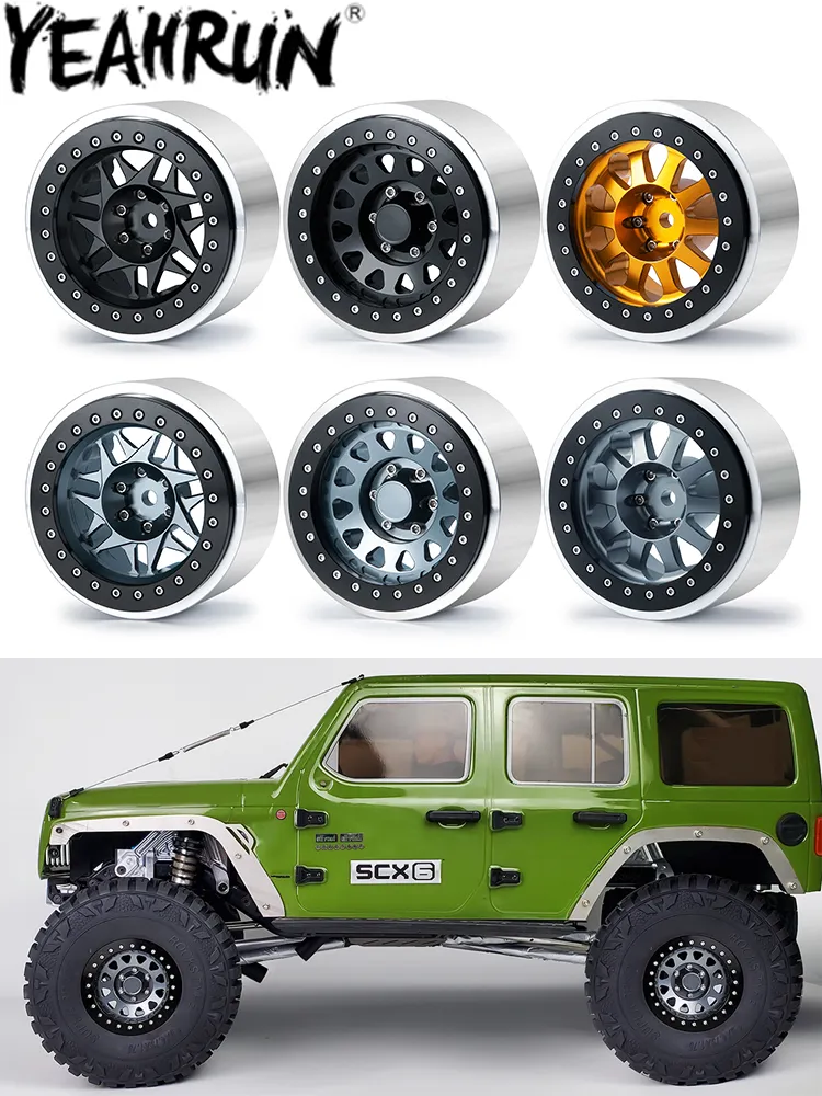 DHgate.com:4Pcs 2.9 Beadlock Aluminum Wheel Rims for 1:6 RC