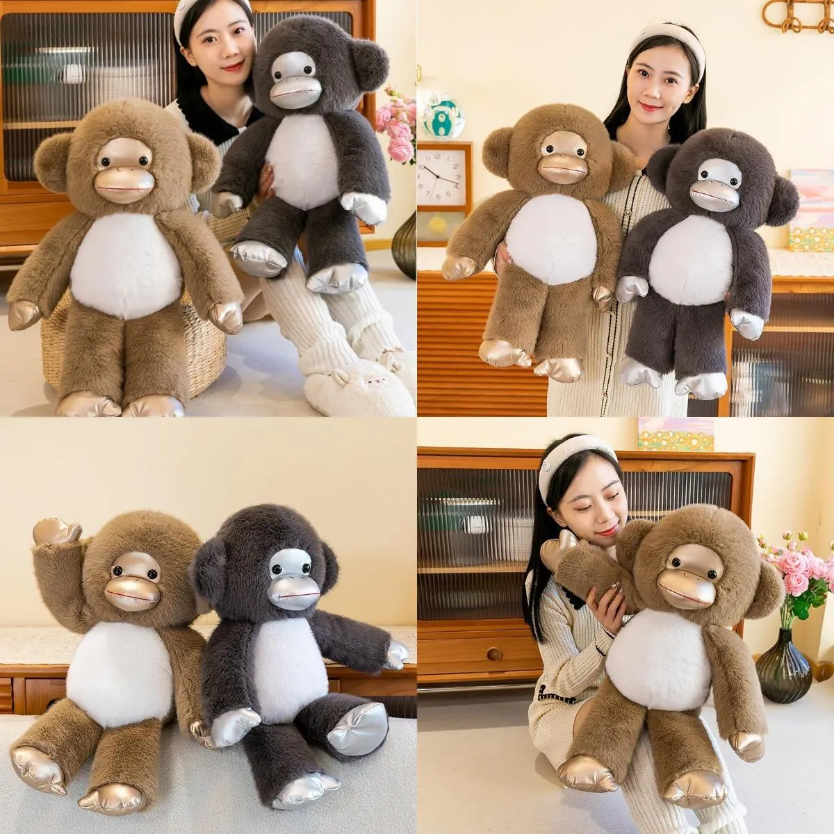 Da Ming Xi Plush Toy Gorilla Doll Doll 2024 NUEVO Regalo de cumpleaños para niños Muñeco