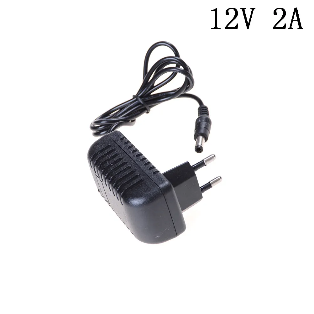 1PCS 12V2A Power Supply EU/US plug AC/DC Adapters AC 100V-240V Converter Adapter DC 2000mA HOT Adapter 5.5mm x 2.1-2.5mm