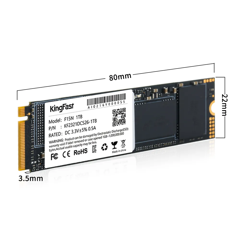 KingFast SSD 1TB NVMe PCIe High Speed Internal Solid State