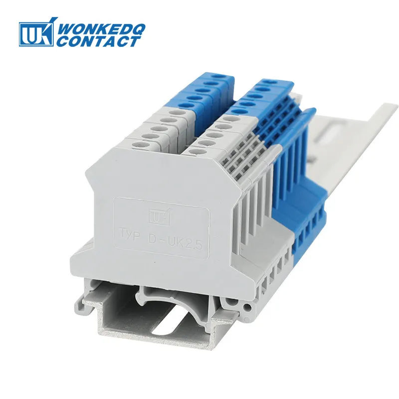 100st D-UK2.5 END Barrier Plate för UK2.5B Block Connector D-UK2.5B DIN Rail Terminal Block Accessories End Cover D-UK 2.5