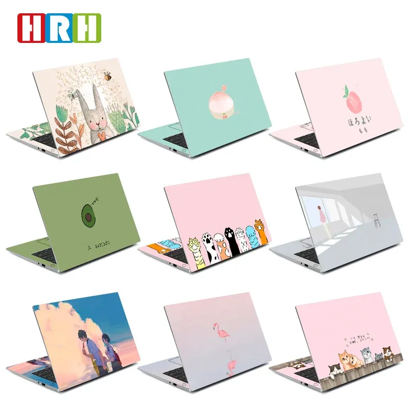 Deriler HRH 2 1 Karikatür Tasarım Dizüstü Dizüstü Diy DIY Çıkartmaları 11/12/13/14/15/16 inç için Dell için HP için MacBook için Koruma Cilt