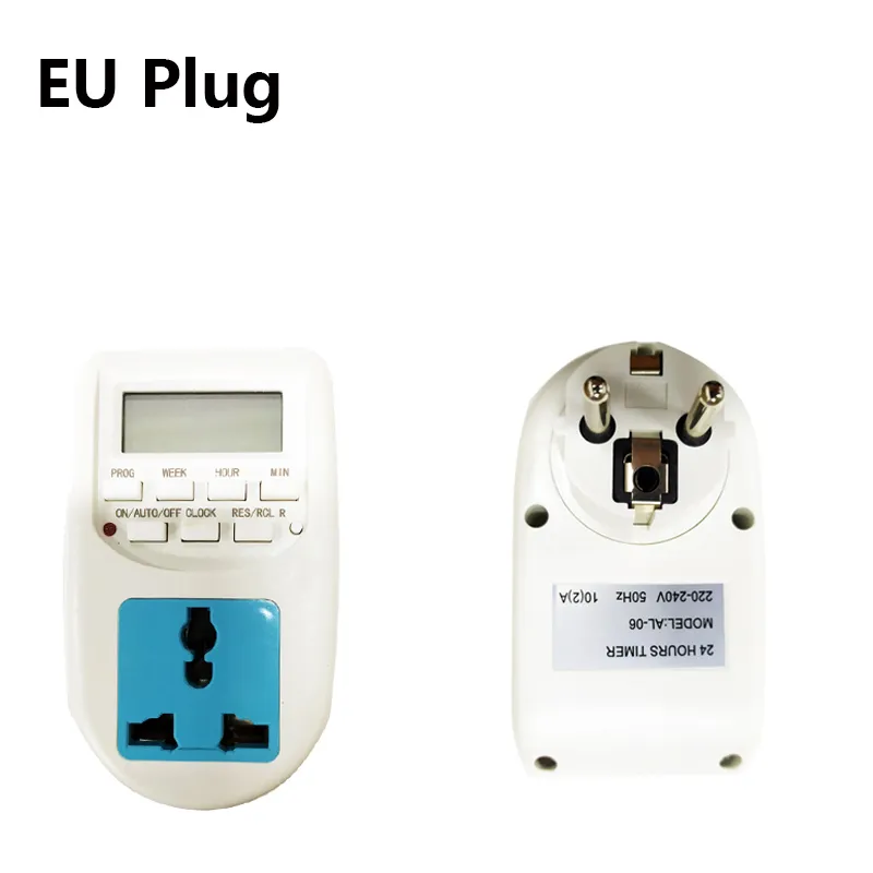 LCD Digital programmerbar timer Switch Electronic Socket Hushållsapparater för EU UK US Home Garden Devices