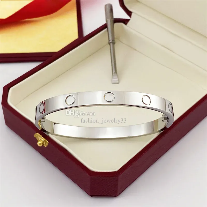 Men Designer Bracelet Bracelet Gold Batenium Steel Jóias de aço Ladies Christmas Valentine S Greet