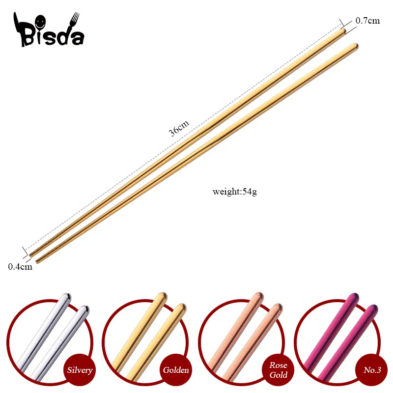 4 Colors Hollow Chopsticks Extra Long Chop-sticks Silver Gold Anti-Skip Chopsticks for Fry Food Restaurant Kitchen Tools