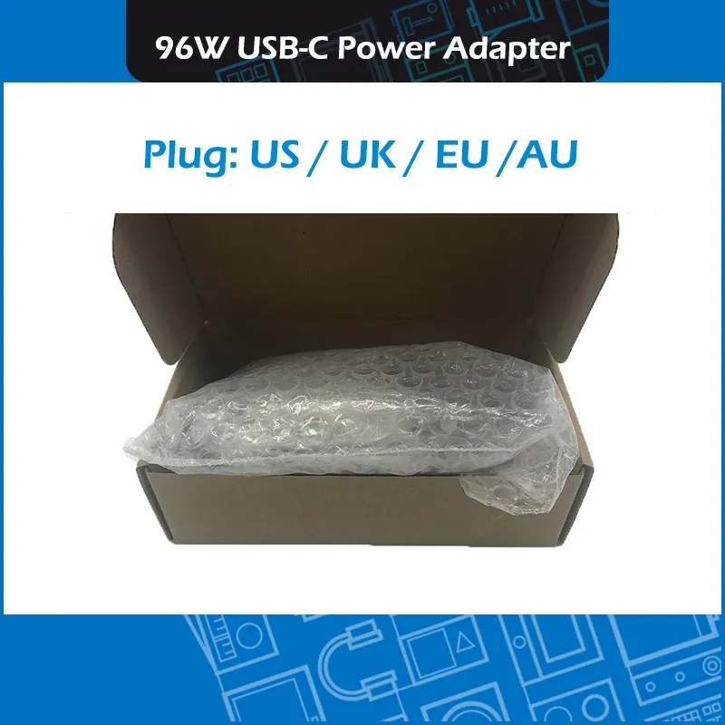 Adapter 96W USB C PD Laptop Charger Power Adapter Typ C Laddningskabel A2166 för MacBook Pro Retina 16 "A2141 US UK EU AU Plug