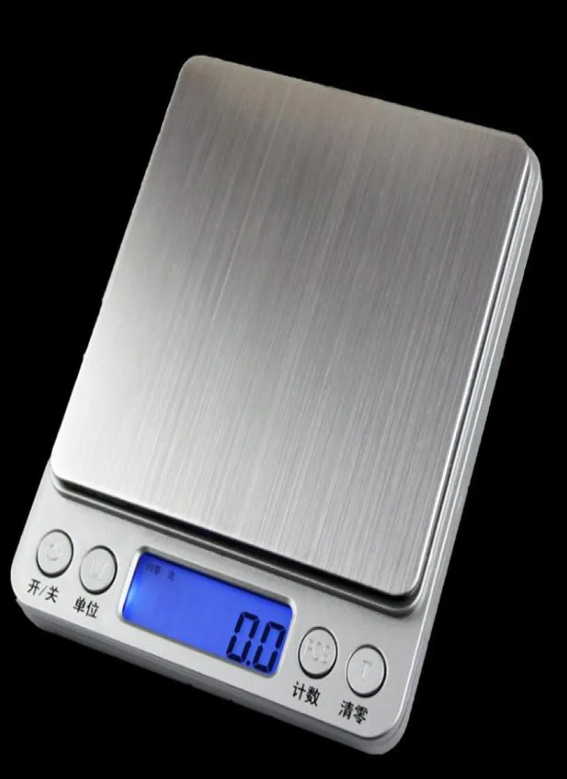 Bijoux numériques Planche de poche échelle des échelles de pesée mini LCD LCD Electronic Balance Poids Scales 500G 001G 1000G 200G 3000G4740412