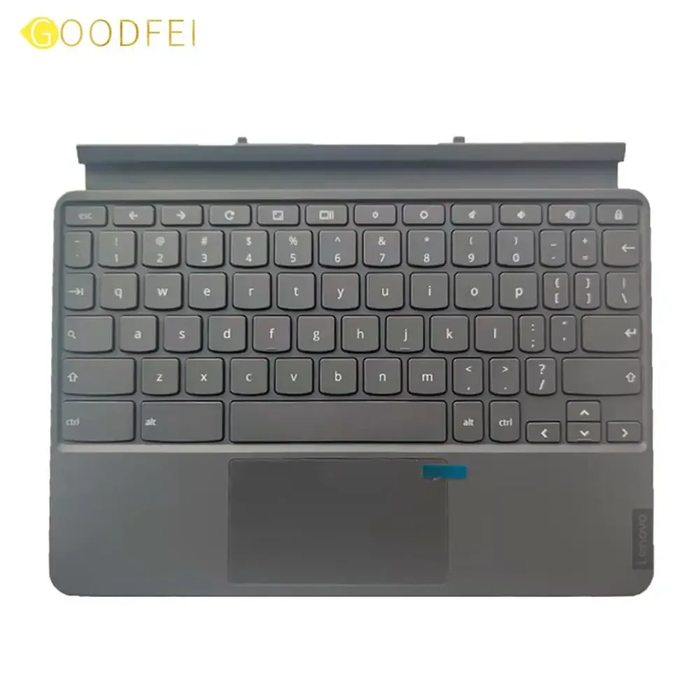 Tangentbord Nytt original för CTX636F IdeaPad Duet Chromebook 10.1 Tablet Palmrest Keyboard US EU Stand Bracket SO28C70684