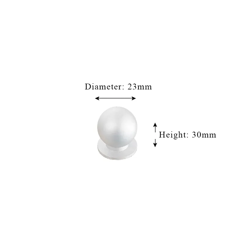 Door Handle Furniture Handles Aluminum Alloy Sphere Single Hole Cabinet Knobs Concise Wardrobe Kitchen Cabinet Drawer