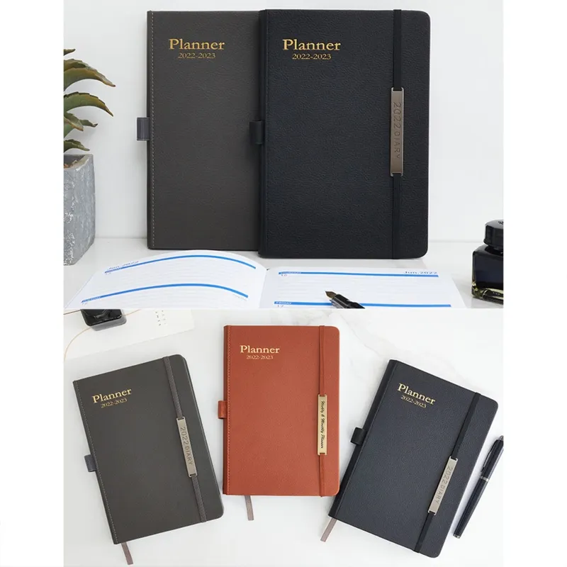 A5 Planner Notebook forrado 18 meses Viaje Diary Travel Journal Planner de Bloc de notas 200 páginas para mujeres trabajadores de oficina w3jd