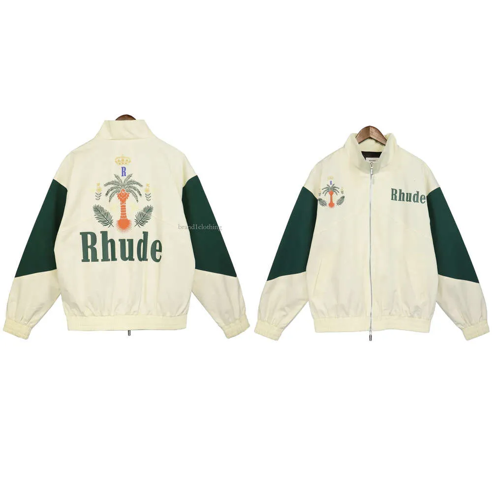 Rhude Brand Design Men Jackets Spring Summer Long Sleeve Coat Mens Jacket US Size S-XL