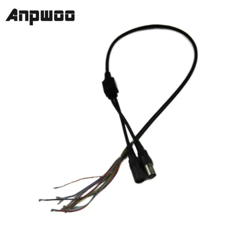 ANPWOO CCTV ACCESSOIRES ACCESSOIRES VIDÉO Câble d'alimentation Video Port OSD et DC 12V BNC 75 OHM, Connect Analog / CVI / AHD / TVI Module - pour le câble d'alimentation ANPWO avec OSD