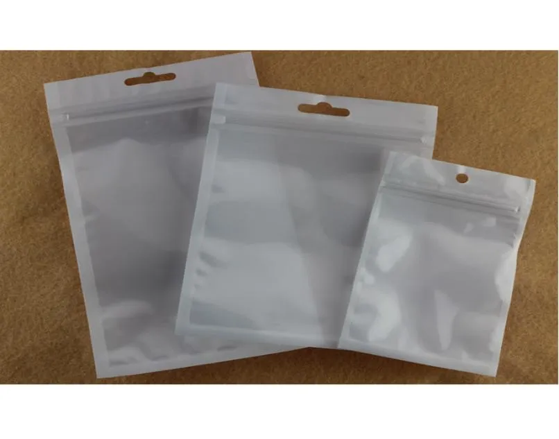 Clear White Pearl Plastic Bags Poly OPP Packing Zipper Zip Lock Retail Package Bag for Phone Cases Cables Jewelry Hand Spinners 5484048