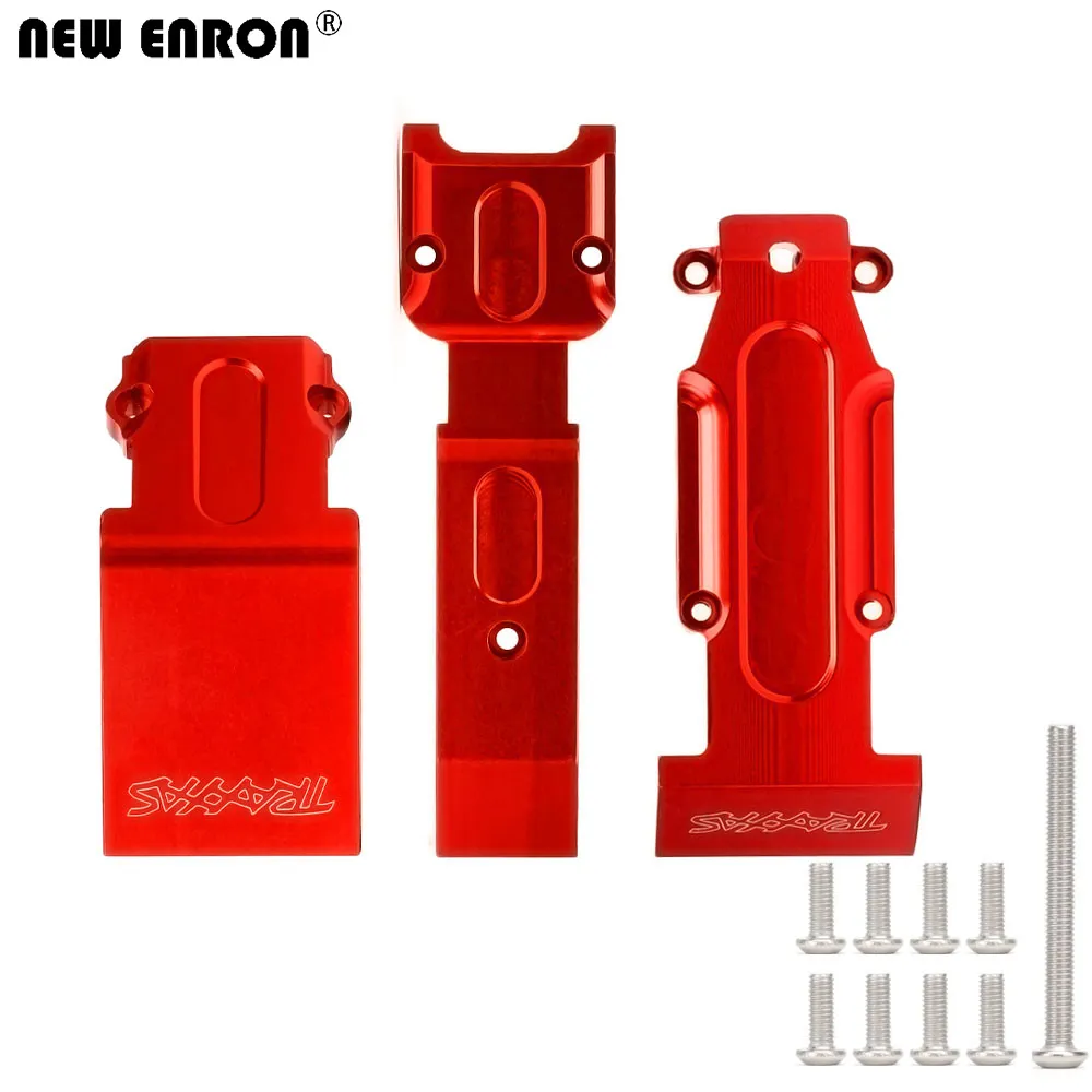 GPM Green Aluminum Front Skid Plate Set for E-Revo